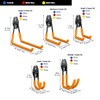 3-H Garage Wall Hooks 14 Pack, Garage Hooks Heavy Duty