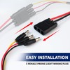 10 Pcs Ledvillage 3 Prong Female Bullet Plug Wiring Harness