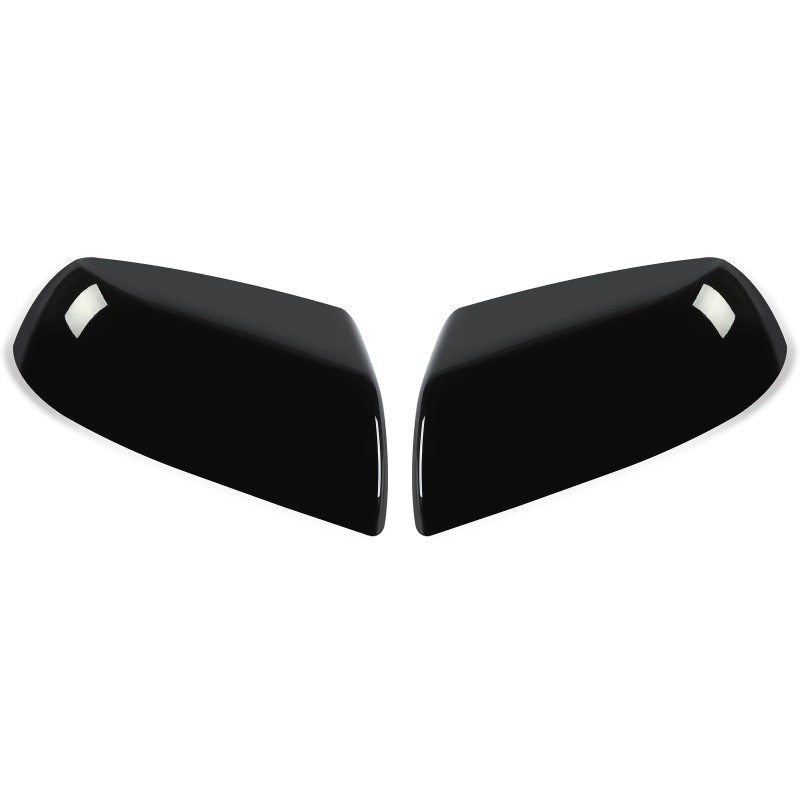 HECASA Gloss Black Side Mirror Cover Cap Replacement For Toyota