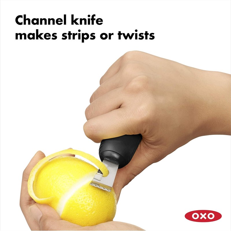 OXO 11261400 Good Grips Citrus Zester, talla única, color negro