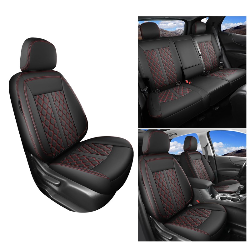 Huidasource 2Pcs Seat Covers for Nissan Titan/Titan XD 2016-2024, Full