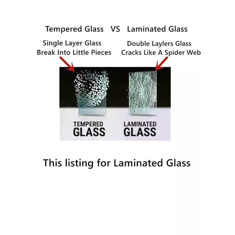 Laminated Passenger Right Side Front Door Window Door Glass Compatible