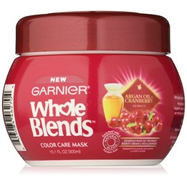 Garnier Whole Blends Color Care Mask, Argan Oil & Cranberry extracts, 10.1 Fluid Ounce