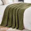 Super Soft 300GSM Green Twin Blanket for Couch, Couch Sofa