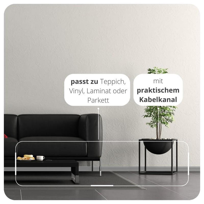 Reese Skirting Boards, Skirting Board, Light Grey MDF, Munich (Rounded),