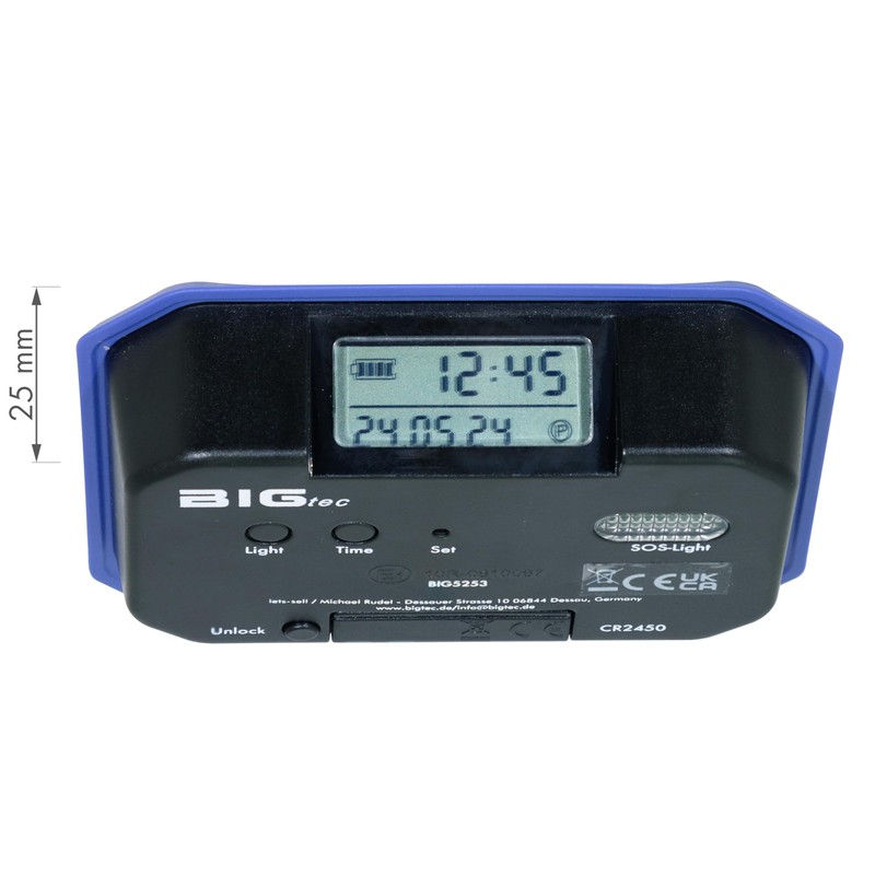BIGtec Electronic Parking Disc Electric with Approval Motor Transport Federal