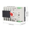 4P Automatic Transfer Switch 35mm Rail Mount Dual Power Generator