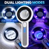 60X Handheld Magnifying Glass for Close-Up Inspection – Rechargeable LED