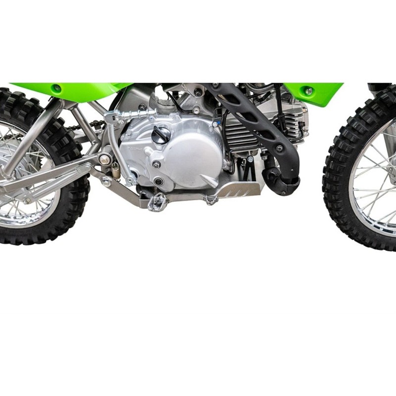 Tusk Aluminum Skid Plate Silver For Kawasaki KLX110 2002–2025