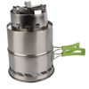 Outdoor Camping Equipment Windproof Wood Stove Cooking Stainless Steel Movable