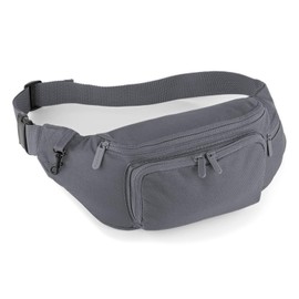 Outdoor World Deluxe Bauchtasche, Hüftgurt, große Größe, Unisex, modische Bauchtasche mit verstellbarem Riemen für Wandern, Wandern, Joggen, Reisen, Laufen, Sport, Radfahren, 4 Reißverschlussfächer