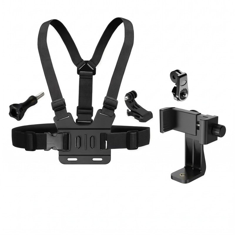 Adjustable Chest Phone Mount Holder for Hands-Free Recording – Secure