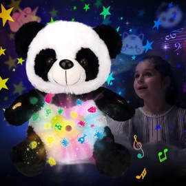 Cuteoy Plush Panda Star Projector Musical Adjustable Singing Stuffed Animals Kawaii Plushies Toy Gifts for Kids Birthday Easter Christmas,12''