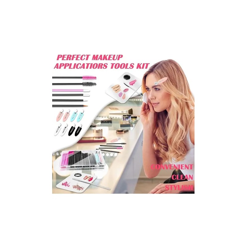 Kit Paleta De Maquillaje Profesional Con Espátula Y Cepillo