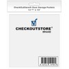 (200) CheckOutStore Clear Storage Pockets for Storing 12 x 12