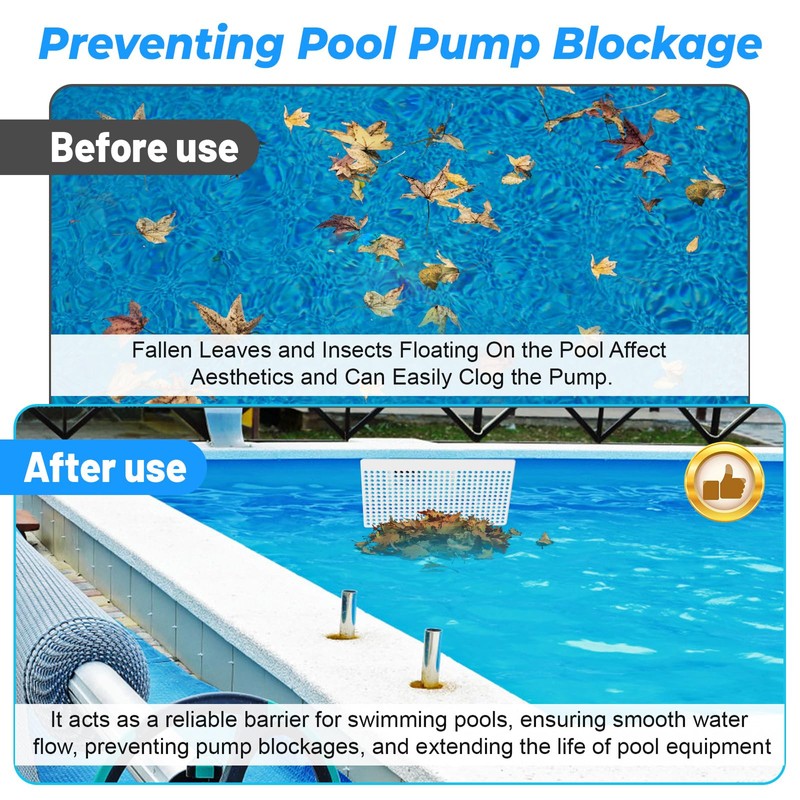 XT Pool Skimmer Guard Kit,Leaf Shield Net for Inground or
