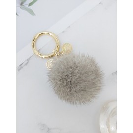 Lala 마이아 밍크털 키링참장식-그레이(MAIAKR004) Maia Mink Fur Keyring Charm - Gray (MAIAKR004)