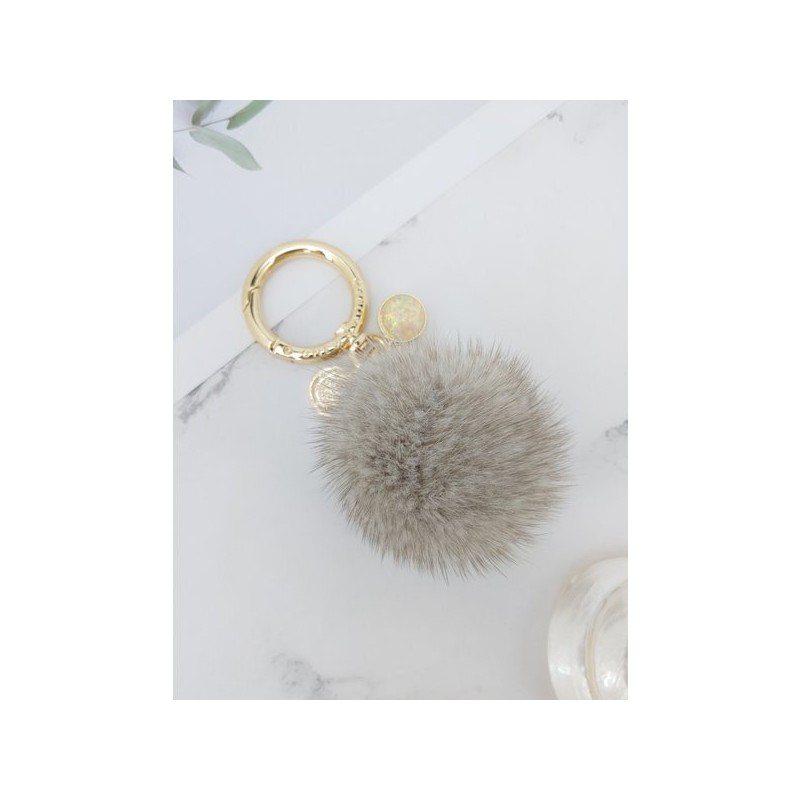 Lala 마이아 밍크털 키링참장식-그레이(MAIAKR004) Maia Mink Fur Keyring Charm -