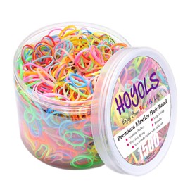 HOYOLS HOYOLS Baby Hair Ties Rubber Bands for Toddler Infants Kids Girls Thin Small Hair Elastics TPU 1500 Piece Pack