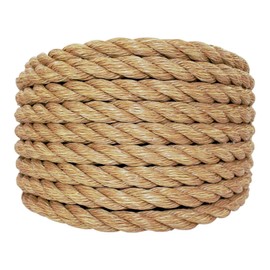 SGT KNOTS Twisted ProManila Rope - UnManila, Twisted 3 Strand Outdoor Rope, Lightweight Synthetic Rope for DIY Projects, Marine, Commercial (5/8" x 200ft)