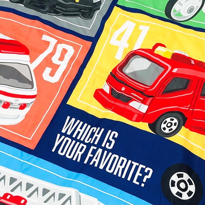 MORIPiLO 4621526 Tomica Emergency Vehicle Duvet Cover, Single, 51.2 x