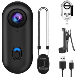 B-Qtech 360°Action Camera, 1080P Underwater Body Camera, 30m/98ft Waterproof WiFi Camera 120°Wide Angle Action Camera for Motorcycle Bodycam, Helmet Camera, Multifunctional Accessories