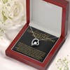 Certified Nursing Assistant Necklace Message Card Box Forever Love Mahogany