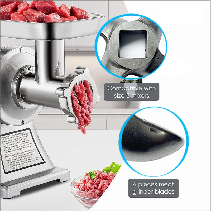 #22 Meat Grinder Blade Stainless Steel Knife Cutter Replacement, Please