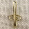 Ucatcher 100 Pack Metal Curtain Header Tape Drapery Hooks, Gold