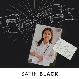 Magnetize-It! Magnetic Chalkboard Paint (Water Based) – Satin Black Deco Color Extra Strong and Sustainable, All-Purpose Interior 1L