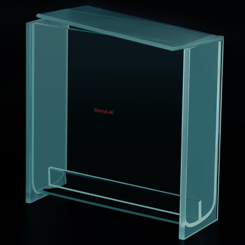 stonylab Glass Square TLC Developing Tank, Heavy Duty Borosilicate Chromatography