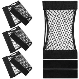 iplusmile 4Pcs Mesh Cargo Net Organizer for Car Trunk Storage Elastic Rear Trunk Boot Storage Net Pouch for SUV Truck Rv 16X10 Inch Pocket for Automotive and Outdoor Use