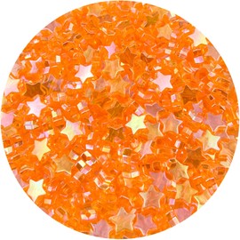 Daiyifiy 400Pcs Acrylic Star Beads, AB Colors Star Shape Beads Crystal Star Beads for Jewelry Making DIY Bracelet Earring Necklace Key Chains(107- Orange Yellow AB)