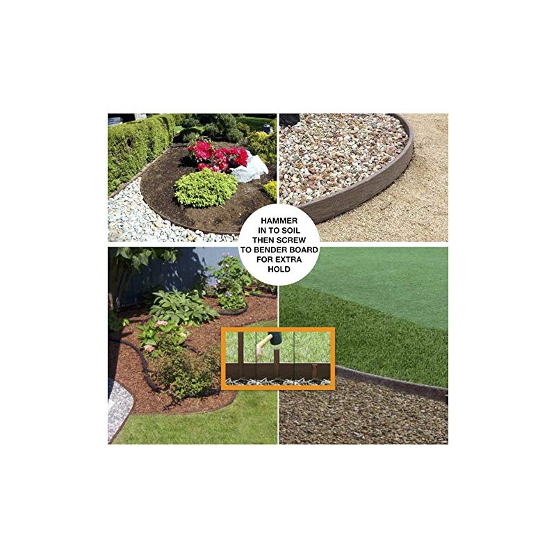 One Stop Outdoor (20-Pack) Heavy Duty, Brown Landscape Lawn &