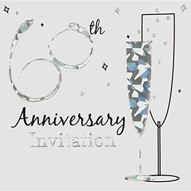 60th Anniversary Diamond Wedding Invites Invitation