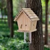 GAW Nature Wood Chalet Style Carpenter Bee Traps for Outdoors,