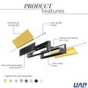 Xfort MailPlate 12" Letterplate Satin Brass, Premium Draught Proof Postal
