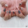 [Handmade nail tip] Stone gradient mother-of-pearl nails / [수제네일팁] 스톤그라데이션