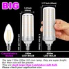 Big 1.57x 5.03 inch, E12 150w Replacement LED Candelabra Bulbs