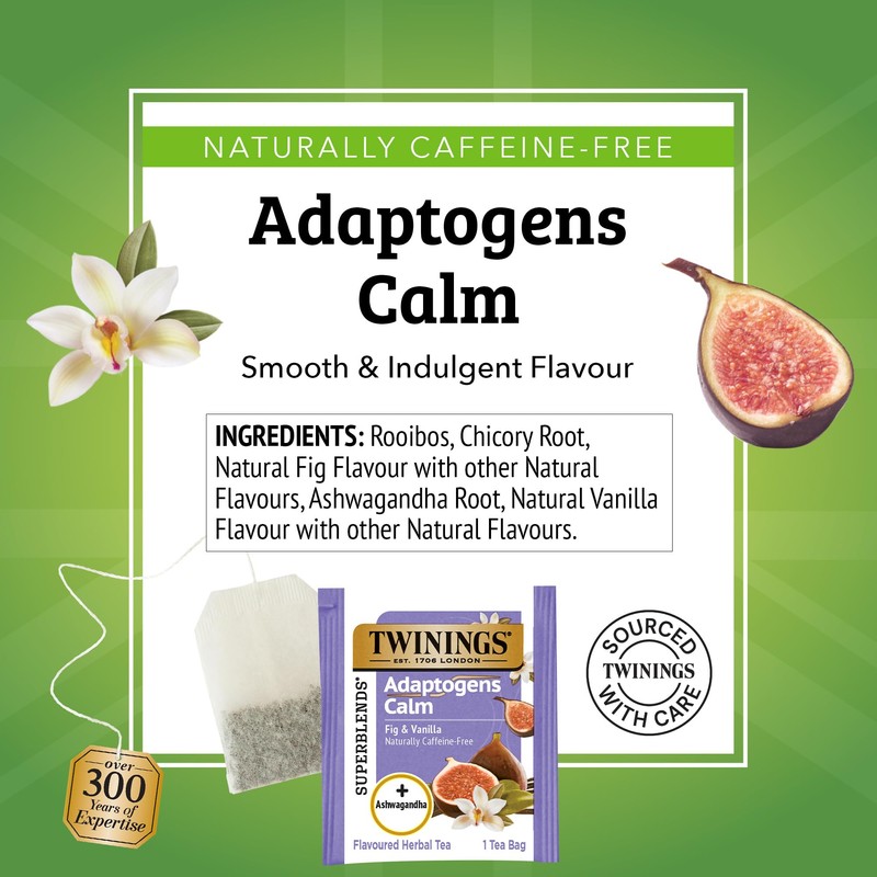 Twinings Superblends Adaptogens Calm with Ashwagandha Fig & Vanilla Flavoured
