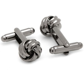 Ox and Bull Trading Co. Gunmetal Knot Cufflinks