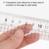 sourcing map 2pcs Straight Ruler 15cm Metric Clear Measuring Tool