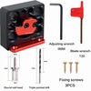 11pcs Dowel Maker Jig Kit, 5/16-3/4" Adjustable Electric Drill Milling
