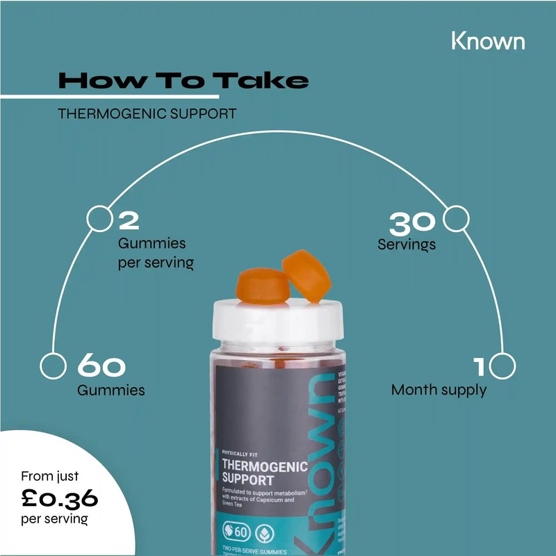 Known Tasty Thermogenic Support Gummies - Vitamin B - Metabolism