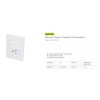 Surtek Placa Con 1 Switch 1 Contacto 1/2 Color Blanco