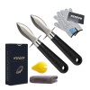 Wendon Oyster Knife Set-2 Knives & L5 Cut Resistant Gloves