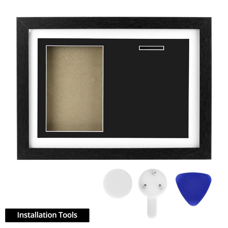 QWORK Medal Display Shadow Box - 1 Medal Display Case