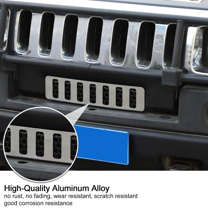 PIUGILH Stainless Steel Front Lower Grille Trim Panel Bumper Vent