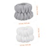 FOMIYES Facial Wristband Set 4 White 4 Grey Spa Headband