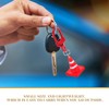 8Pcs Fun Traffic Cone Keychains Traffic Cone Keychains - Lightweight